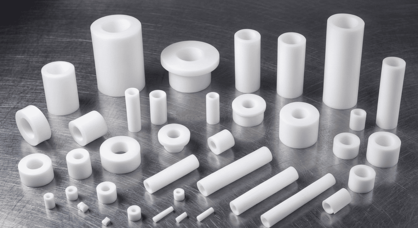 PTFE puro e PTFE com carga: como a matéria-prima define o desempenho da peça