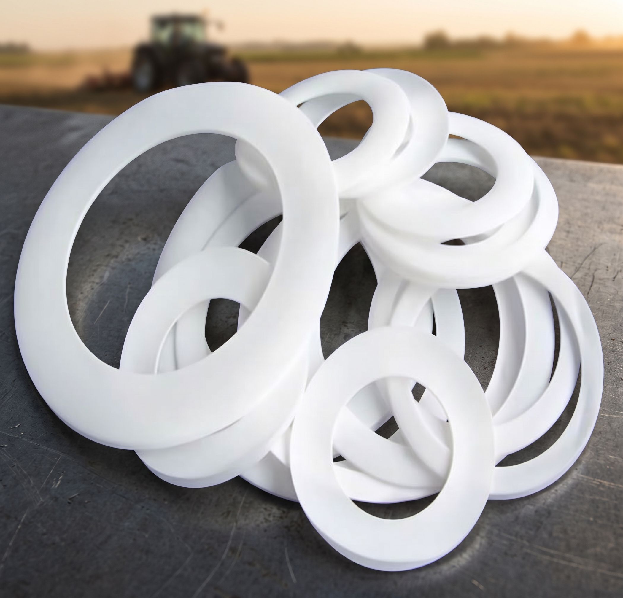 Vedações em PTFE para o agronegócio: proteção real para tratores e máquinas agrícolas